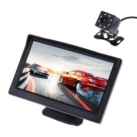 Monitor traseiro material da câmera do ABS, monitor alternativo do carro com a câmera da luz de 8 diodos emissores de luz